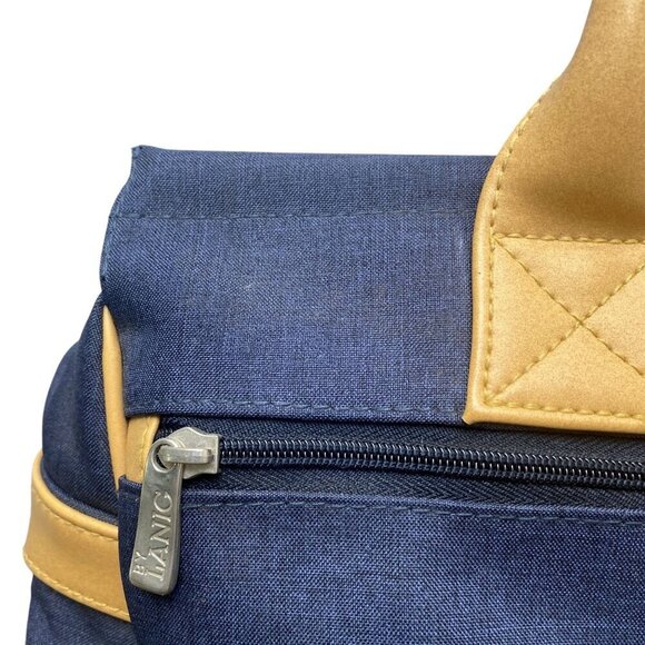 Tags by Lanig Golf Bag Navy Blue Duffle Embroidered Crest Travel Sports Luggage - Picture 4 of 11